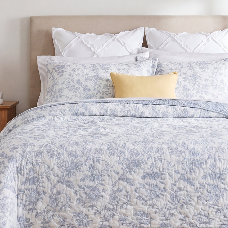 Laura Ashley Amberley Reversible Cotton Quilt Set & Reviews